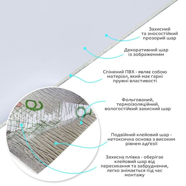 Самоклеюча вінілова плитка в рулоні біла 3000х600х2мм Глянсова SW-00001284 SW-00001284 фото