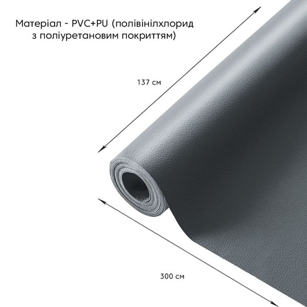 Самоклеющая экокожа в рулоне 1.37*3m*0.5mm DEEP GREY (D) SW-00001340 SW-00001340 фото