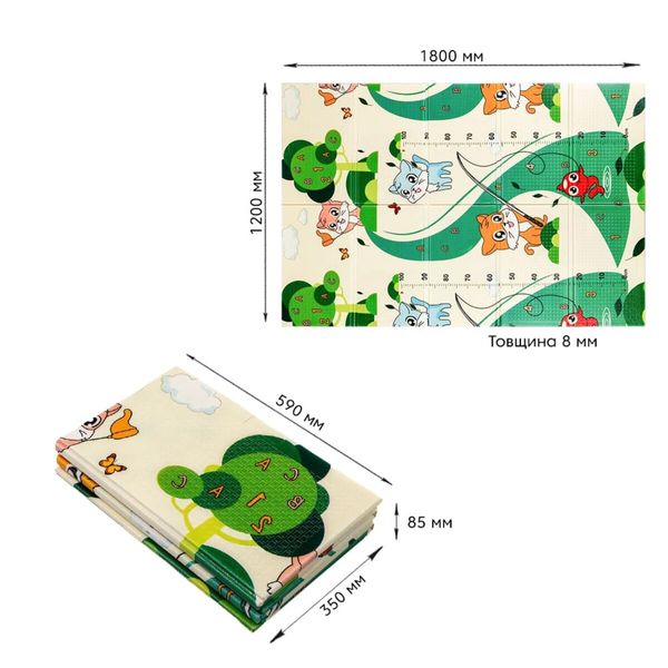 Детский складной развивающий термоковрик 120х180х0,8см "Котята на рыбалке | Щенята" (275) SW-00001318 SW-00001318 фото