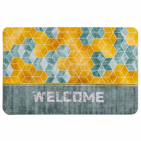 Влагопоглощающий коврик кубы "Welcome" 38*58CM*3MM (D) SW-00001561 SW-00001561 фото