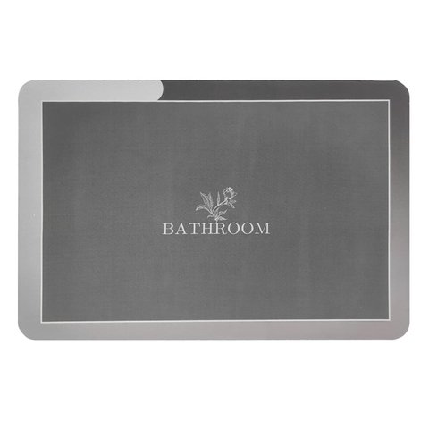 Влагопоглощающий коврик серый "Bathroom" 38*58CM*3MM (D) SW-00001563 SW-00001563 фото